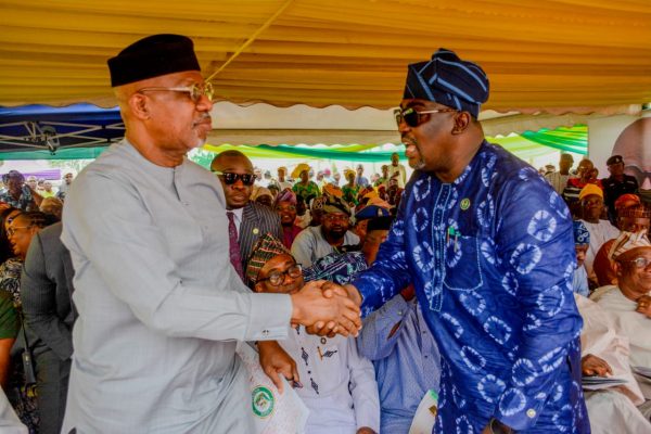 OOLG CHAIRMAN, AMB. OGUNSOLA COMMENDS OGUN GOVERNOR ON THE COMMISSIONING OF PROF. WOLE SOYINKA TRAIN STATION ROAD, OTHER PROJECTS