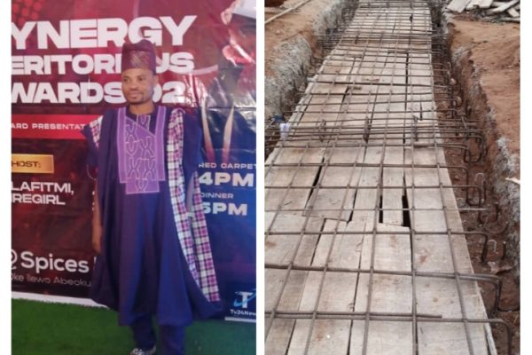 Ajibola donates cash to support construction of drains at Owode Egba