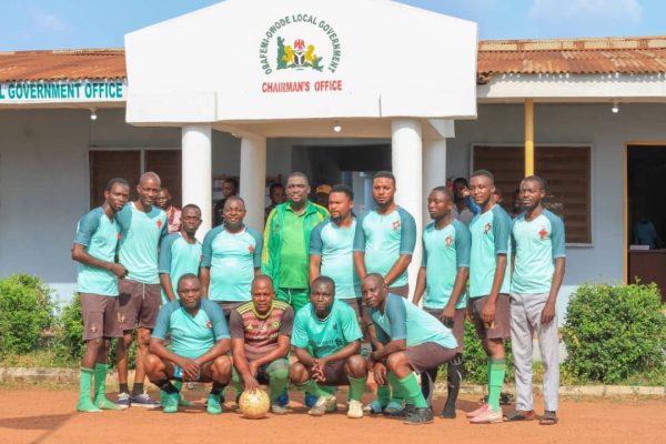 100 DAYS IN OFFICE: OGUNSOLA EMERGES MAN OF THE MATCH IN NOVELTY MATCH