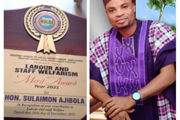AJIBOLA BAGS LABOUR AND STAFF WELFARISM AWARD