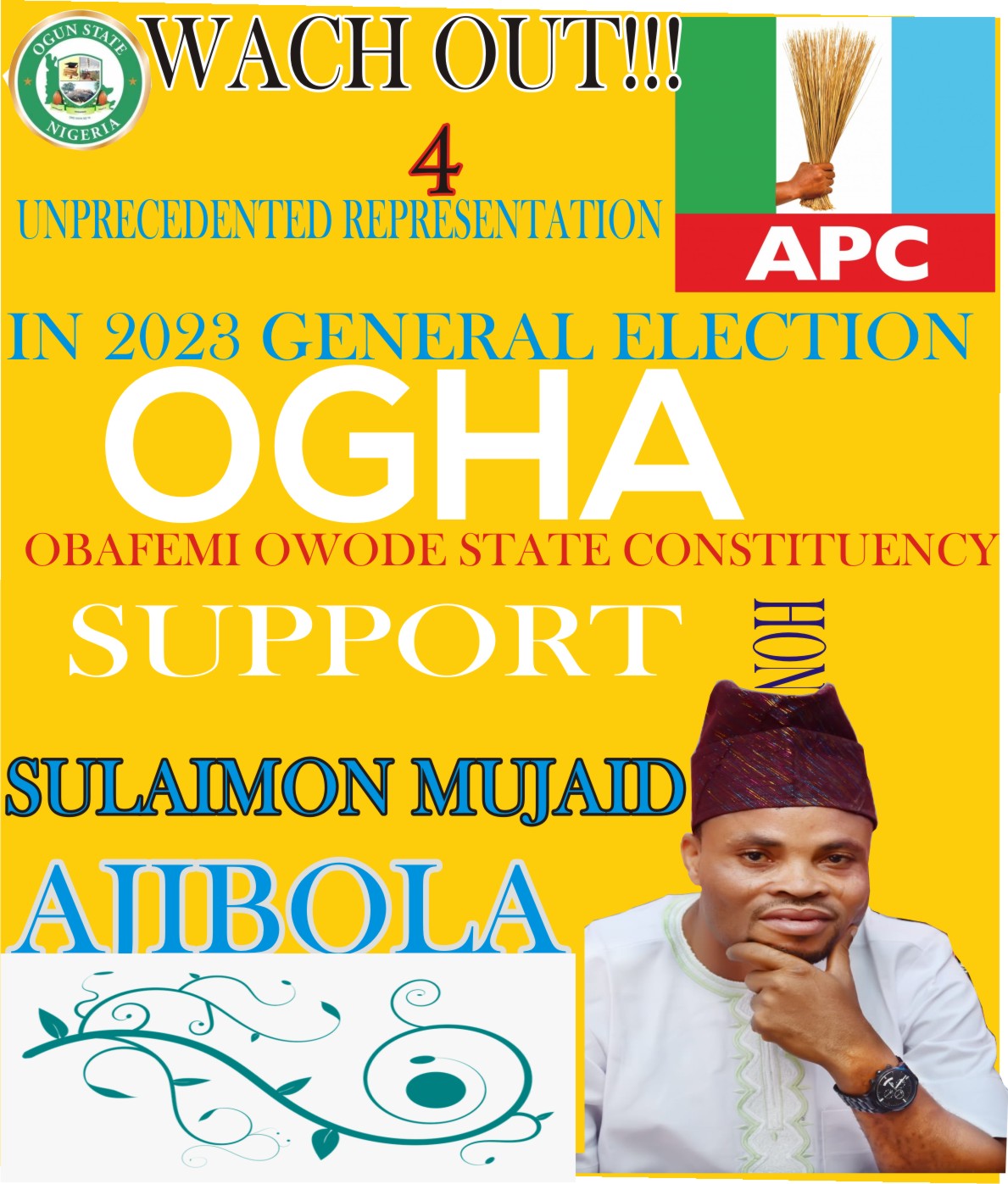 S M A PROMISES UNPRECEDENTED DIVIDENDS OF DEMOCRACY FOR HIS CONSTITUENCY IN OGHA