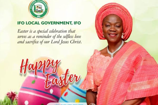 EASTER CELEBRATION: IFO LG CHAIRMAN, DELANO, CONGRATULATES CHRISTIANS