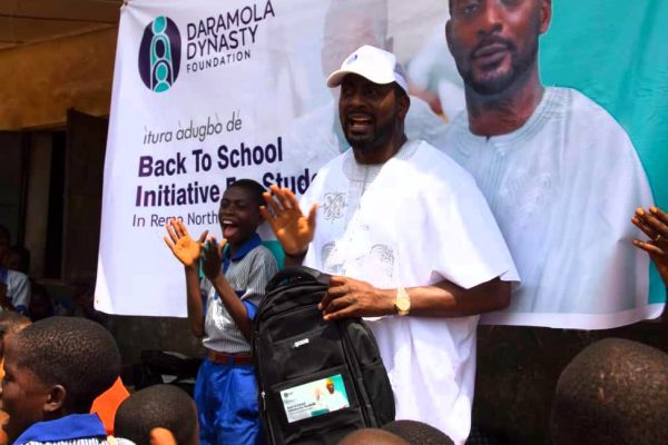 School Tour: Daramola Dynasty Foundation Promises Football Jerseys, Furniture Others To Ogun Govt. School 