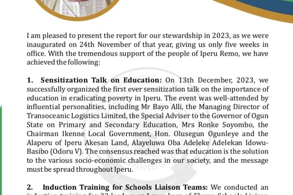 IPERU REMO EDUCATION TRUST SCHEME MANAGEMENT BOARD PRESENTS ACCOUNT OF STEWARDSHIP, ROLLS OUT ACTION PLAN FOR 2024