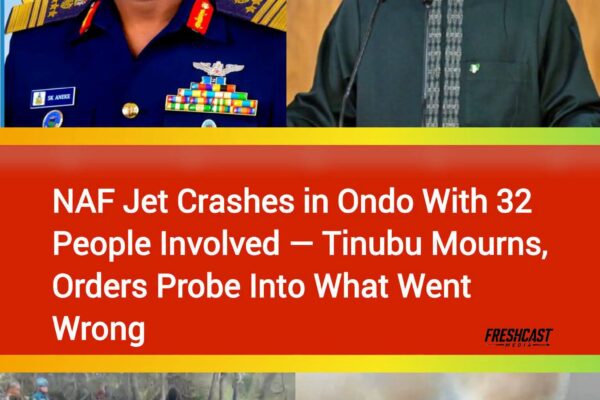 ‎TINUBU GRIEVE OVER NAF PERSONNEL KILLED IN ONDO JET CRASH, DECLARES 3 DAYS MOURNING, NIGERIA FLAG SHOULD BE FLOWN AT HALF MAST